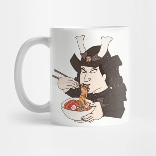 Samurai eating ramen Mug